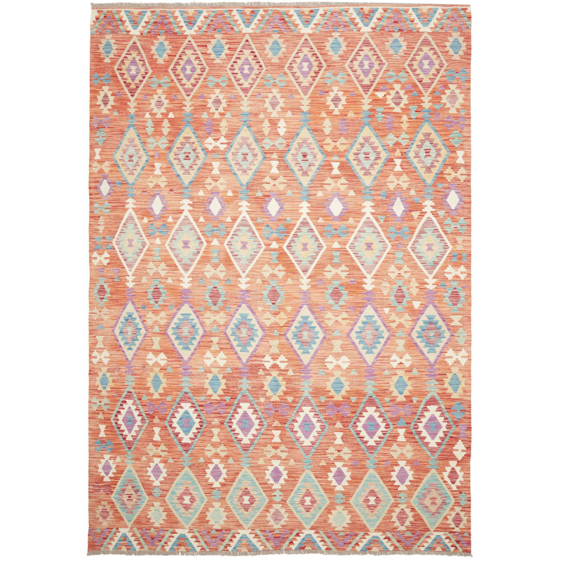 Rug Kilim Afghanistan 207x305 Terracotta Light