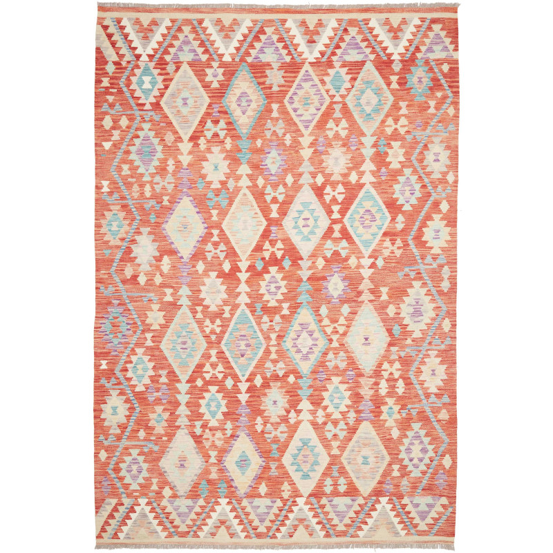 Rug Kilim Afghanistan 200x300 Terracotta Orange