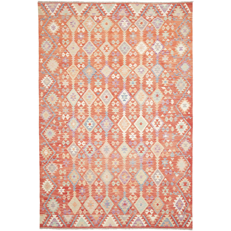 Rug Kilim Afghanistan 202x300 Terracotta Sky Bl