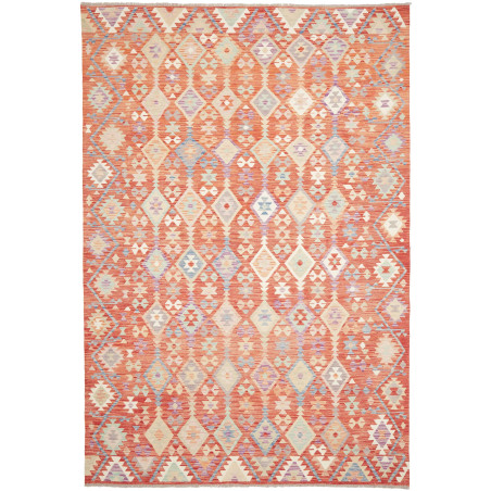 Rug Kilim Afghanistan 202x300 Terracotta Sky Bl