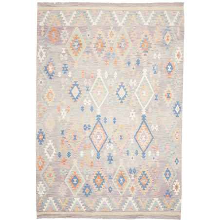Rug Kilim Afghanistan 200x295 Lilac Grey Pastel