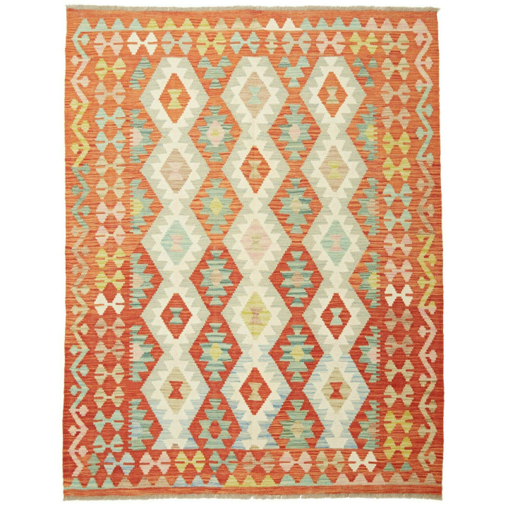 Hand Made Rug Kilim Afghanistan 152x198 Orange