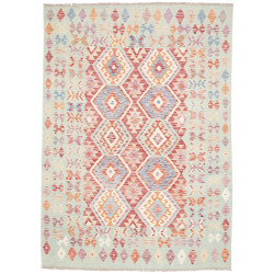 Rug Kilim Afghanistan 168x235 Mint Blue Red