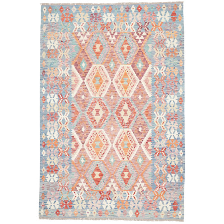 Rug Kilim Afghanistan 171x257 Light Blue Orange