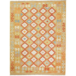 Hand Made Rug Kilim Afghanistan 150x199 Mustard