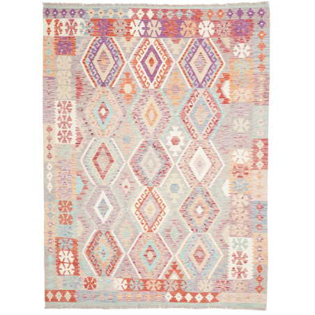 Rug Kilim Afghanistan 183x246 Muted Grey Lavend