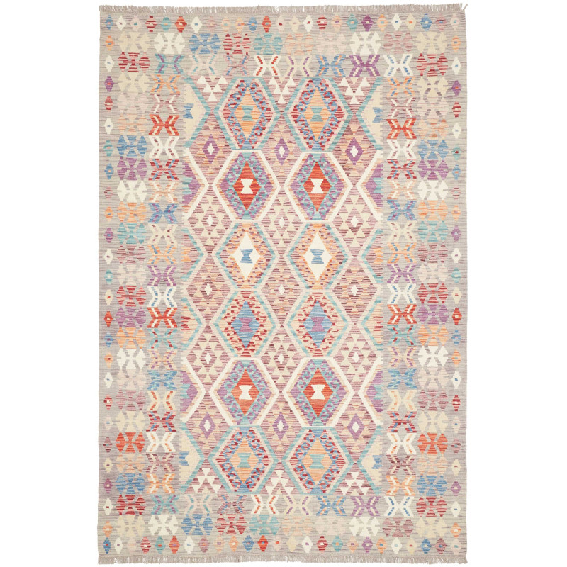 Rug Kilim Afghanistan 167x248 Light Grey Terrac