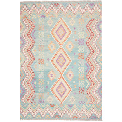 Rug Kilim Afghanistan 176x255 Turquoise Lavende