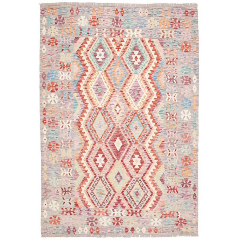 Rug Kilim Afghanistan 176x253 Lavender Grey Ter