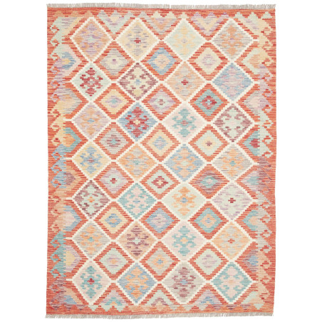 Rug Kilim Afghanistan 150x204 Orange Pastel Mul
