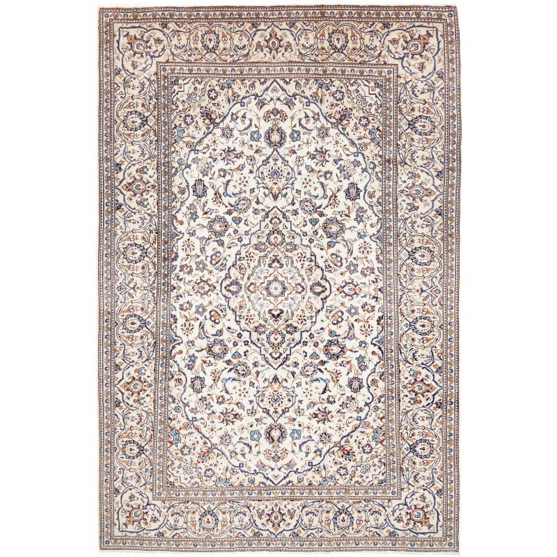 Kashan 195x302 Cm Kashan, Persia, Hand-carded Wool (warp: