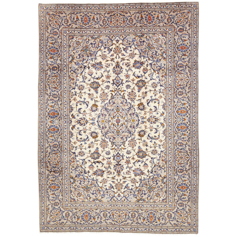Kashan 204x298 Cm Kashan, Persia, Hand-spun Wool (cotton