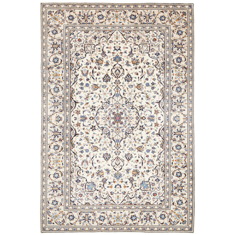 Kashan 197x302 Cm Kashan, Persia, Hand-carded Wool (warp:
