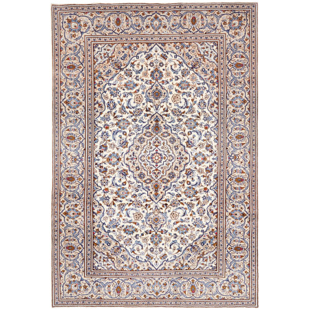 Kashan 196x293 Cm Kashan Persia Hand-carded Wool Cotton