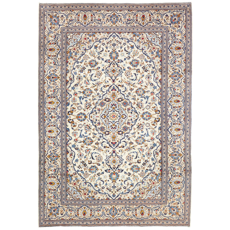 Kashan 195x293 Cm Kashan, Persia, Hand-carded Wool (warp: