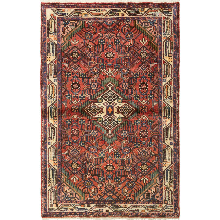Hand Made Rug Hamadan Persia 100x157 Brick Red