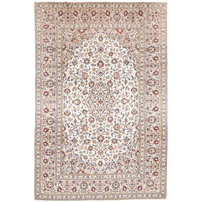 Kashan 200x305 Cm Kashan, Persia, Hand-carded Wool (warp: