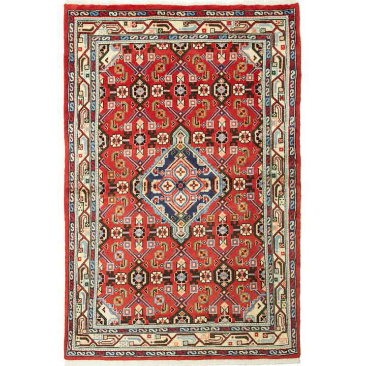 Tappeto Originale Hamadan Persia 102x154 Rosso