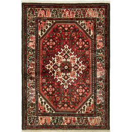 Hand Made Rug Hamadan Persia 104x152 Red Ivory
