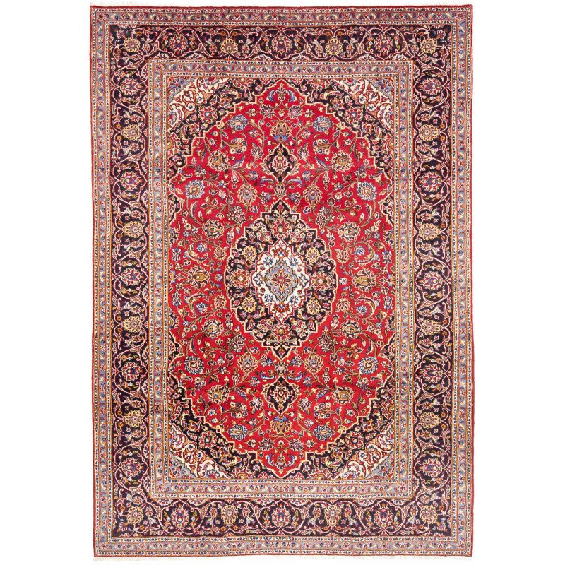 Rug Ardakan Persia 203x295 Scarlet Red Navy Blu