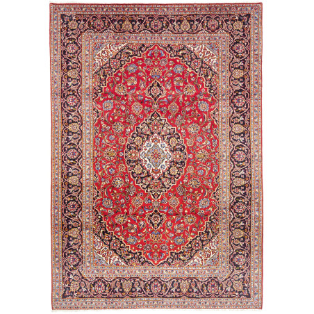 Rug Ardakan Persia 203x295 Scarlet Red Navy Blu