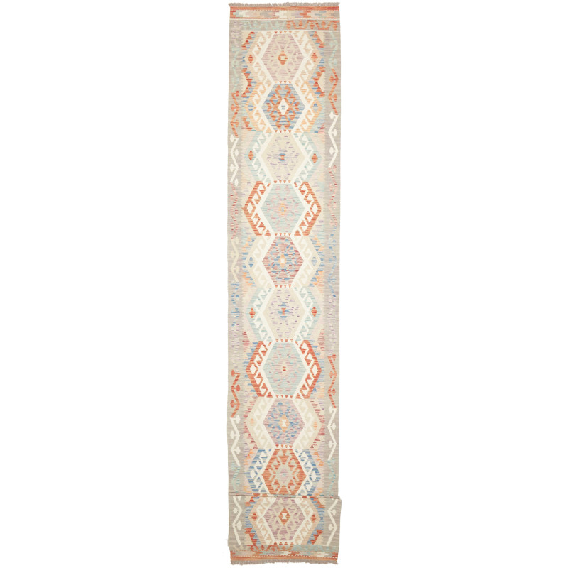 Rug Kilim Afghanistan 83x636 Light Grey Terraco