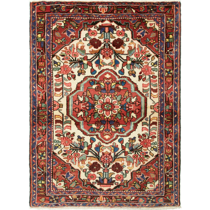 Tappeto Originale Hamadan Persia 106x147 Rosso