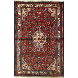 Tappeto Originale Hamadan Persia 101x144 Rosso