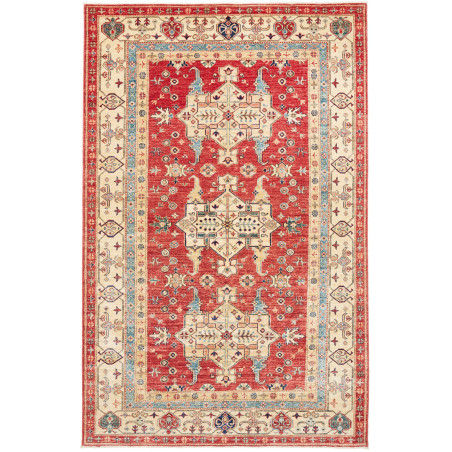 Rug Kazak Fine Pakistan 170x264 Red Cream