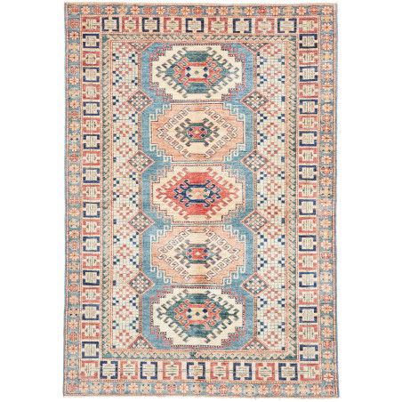 Kazak Fine 148x212 Cm Kazak Fine, Pakistan, Hand-carded Wool
