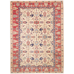 Rug Kazak Fine Pakistan 272x372 Cream Red