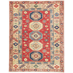 Rug Kazak Fine Pakistan 148x191 Red Cream
