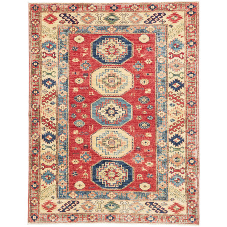 Rug Kazak Fine Pakistan 148x191 Red Cream