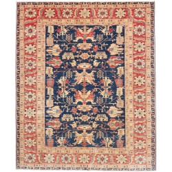 Rug Kazak Fine Pakistan 249x303 Indigo Blue Ter