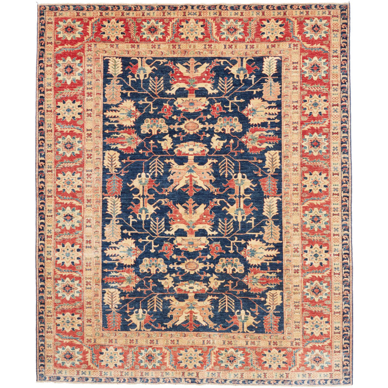 Rug Kazak Fine Pakistan 249x303 Indigo Blue Ter