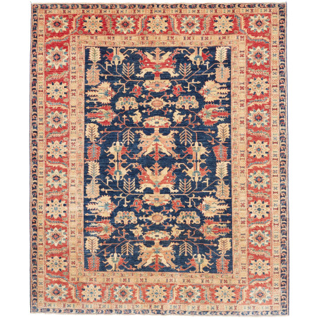 Rug Kazak Fine Pakistan 249x303 Indigo Blue Ter