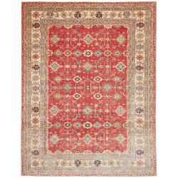 Rug Kazak Fine Pakistan 278x354 Rust Red Cream