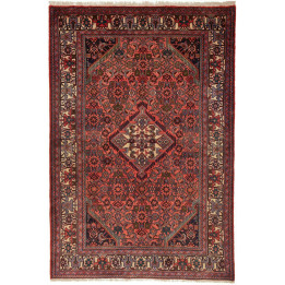 Tappeto Originale Hamadan Persia 130x190 Rosso