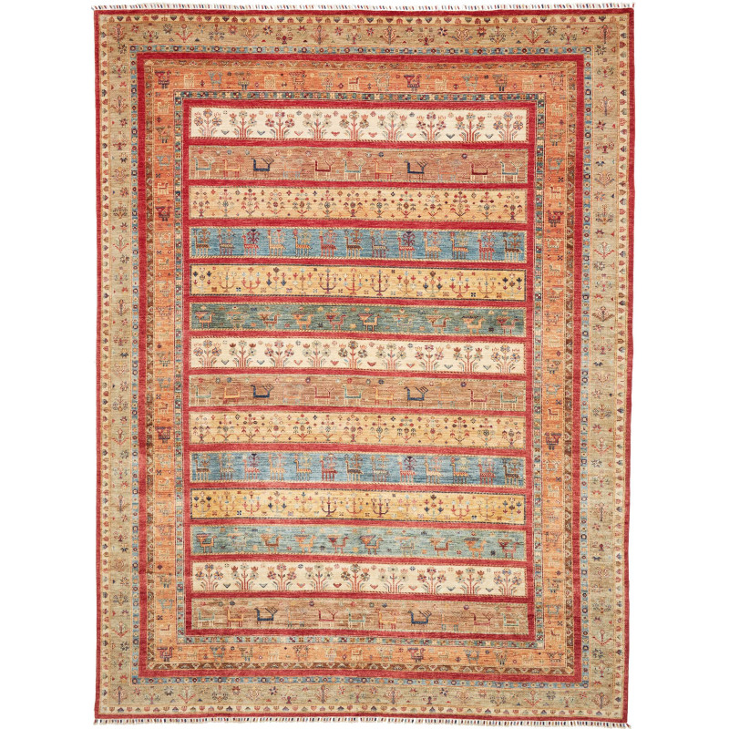 Rug Rubin Pakistan 303x410 Earth Red Beige