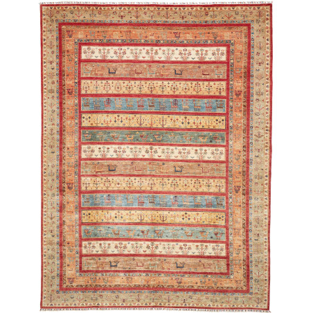 Rug Rubin Pakistan 303x410 Earth Red Beige