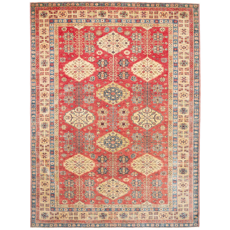 Rug Kazak Fine Pakistan 274x374 Terracotta Red