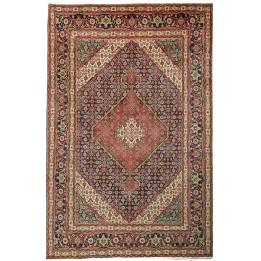 Hand Made Rug Tabriz Persia 200x303 Dark Blue R