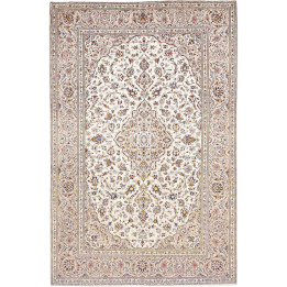 Tappeto Originale Kashan Persia 195x293 Avorio