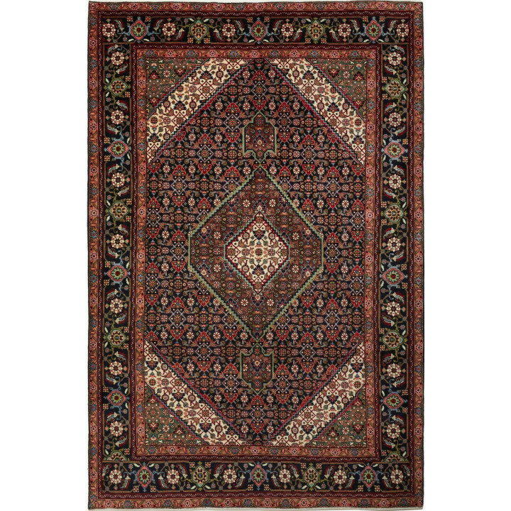 Tappeto Originale Tabriz Persia 200x308 Blu Scu