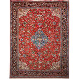 Tappeto Originale Sarough Persia 280x365 Rosso