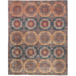 Rug Mamlouk Pakistan 244x306 Terracotta Teal