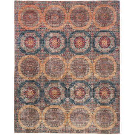 Rug Mamlouk Pakistan 244x306 Terracotta Teal