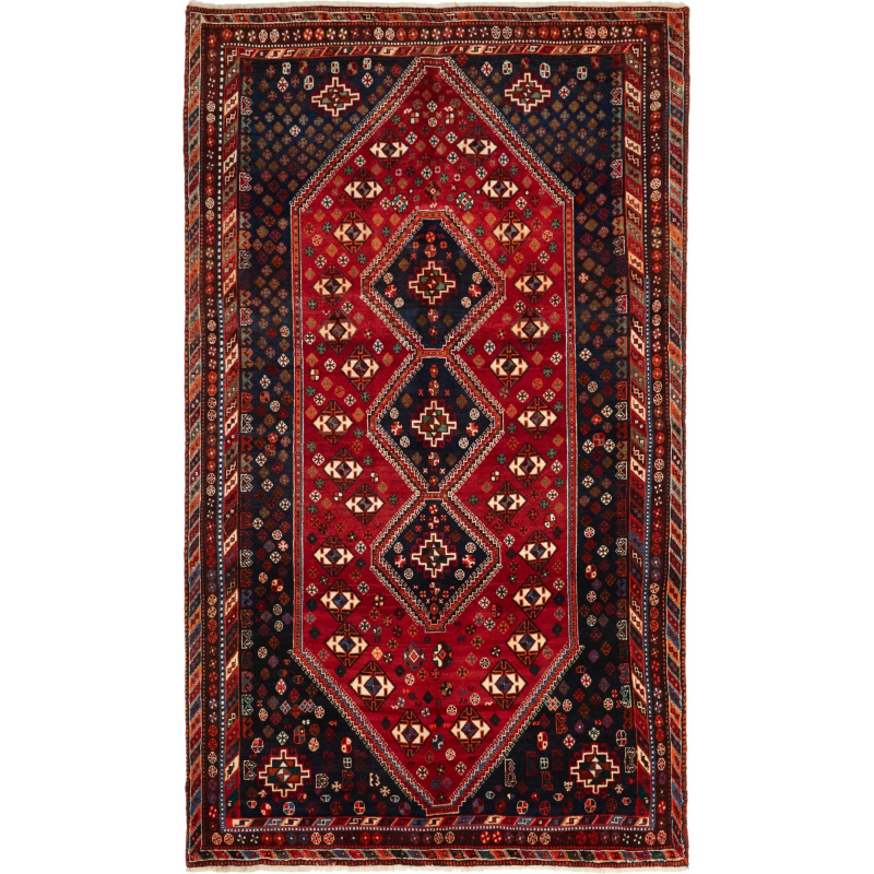 Shiraz 162x274 Cm Shiraz, Persia, Hand-carded Wool (cotton