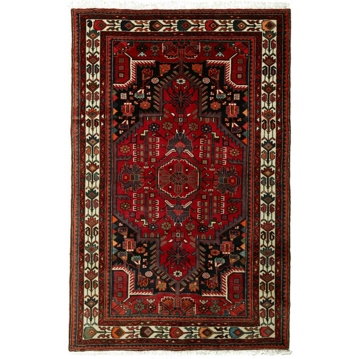 Hand Made Rug Hamadan Persia 134x212 Dark Red B