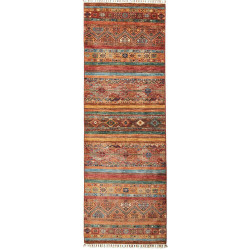 Rug Samarkand Pakistan 82x242 Terracotta Burnt